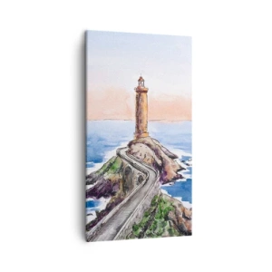 Quadro em tela - De frente para o mar - 45x80 cm