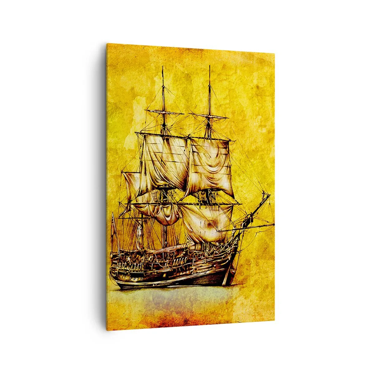 Quadro em tela - Direção Tortuga! - 80x120 cm