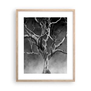 Pôster com moldura de carvalho claro - Primitivo e sagrado - 40x50 cm