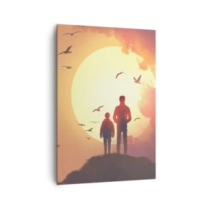 Quadro em tela - Cara a cara com o sol - 70x100 cm