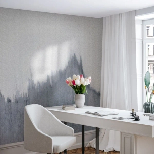 Papel de Parede Premium Sand - Um registo misterioso - Minimalismo, Pedaço, Borrão - 300x210 cm