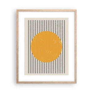Pôster com moldura de carvalho claro - O poder da simplicidade - 40x50 cm
