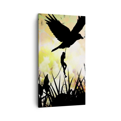 Quadro em tela - Ambiente de conto de fadas - 45x80 cm