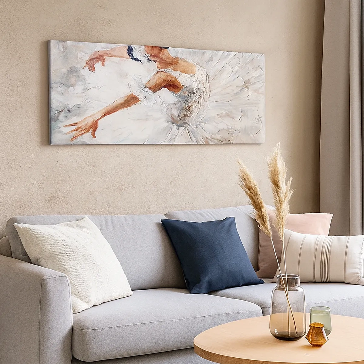 Quadro em tela - Delicado e leve como tule - 30x30 cm