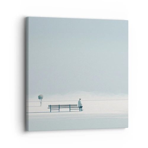 Quadro em tela - Sim, estou esperando. - 30x30 cm