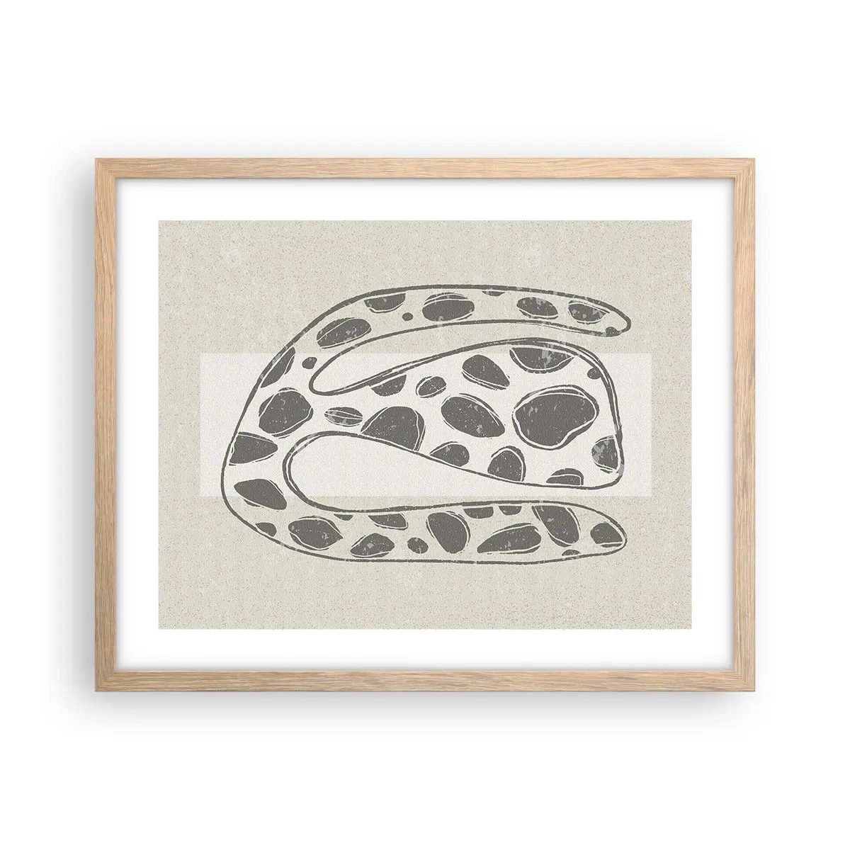 Pôster com moldura de carvalho claro - Uma criatura estranha - 50x40 cm