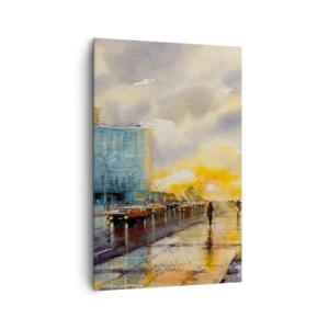 Quadro em tela - A vida na costa - 80x120 cm