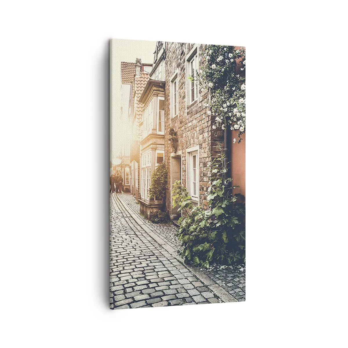 Quadro em tela - Beco rosa em brilho rosa - 45x80 cm