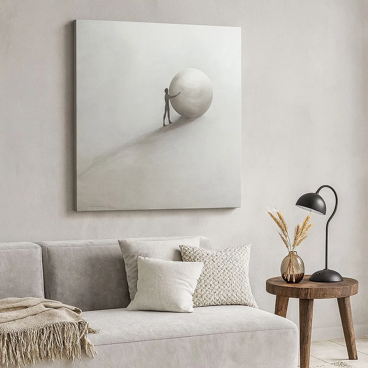 Quadro em tela - O Jogo da Vida - 30x30 cm