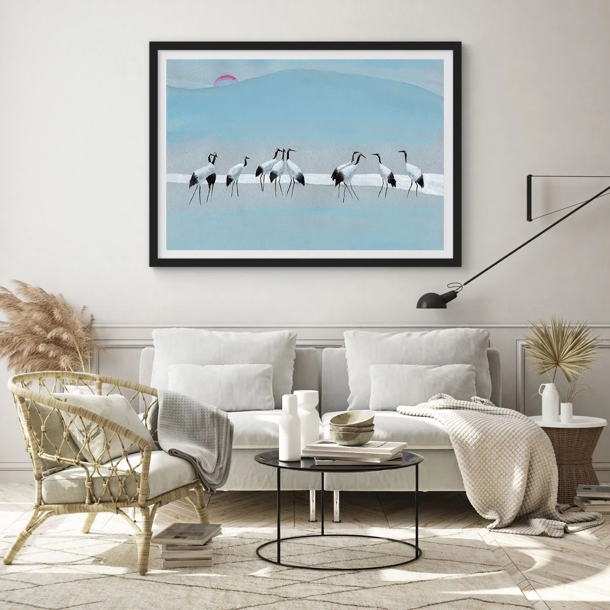 Pôster com moldura preta - Depois de um dia quente - 40x30 cm