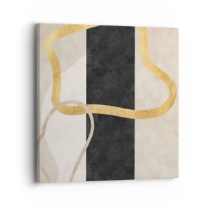 Quadro em tela - Formas em loop - 30x30 cm