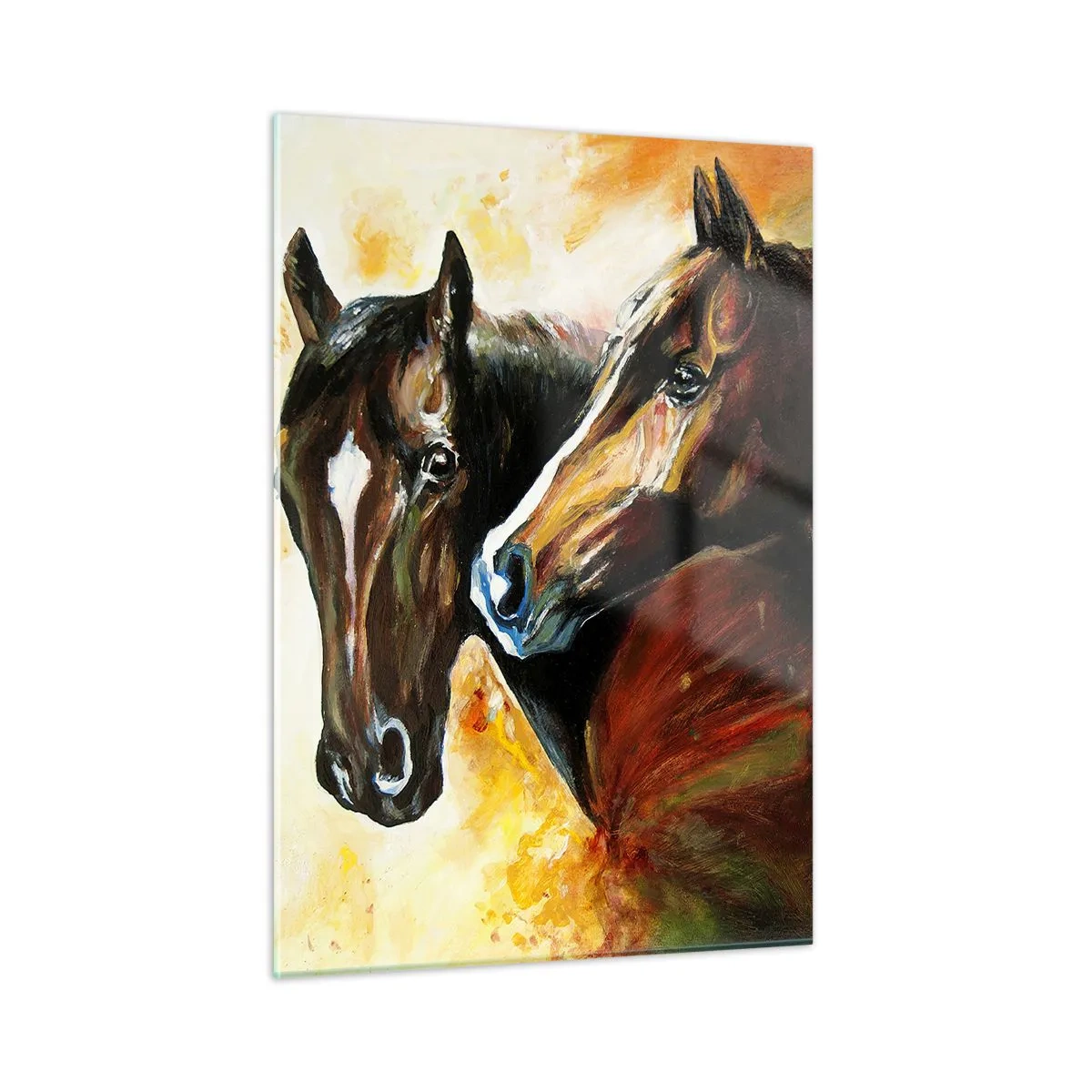 Quadro em vidro - Encanto em dobro - 50x70 cm