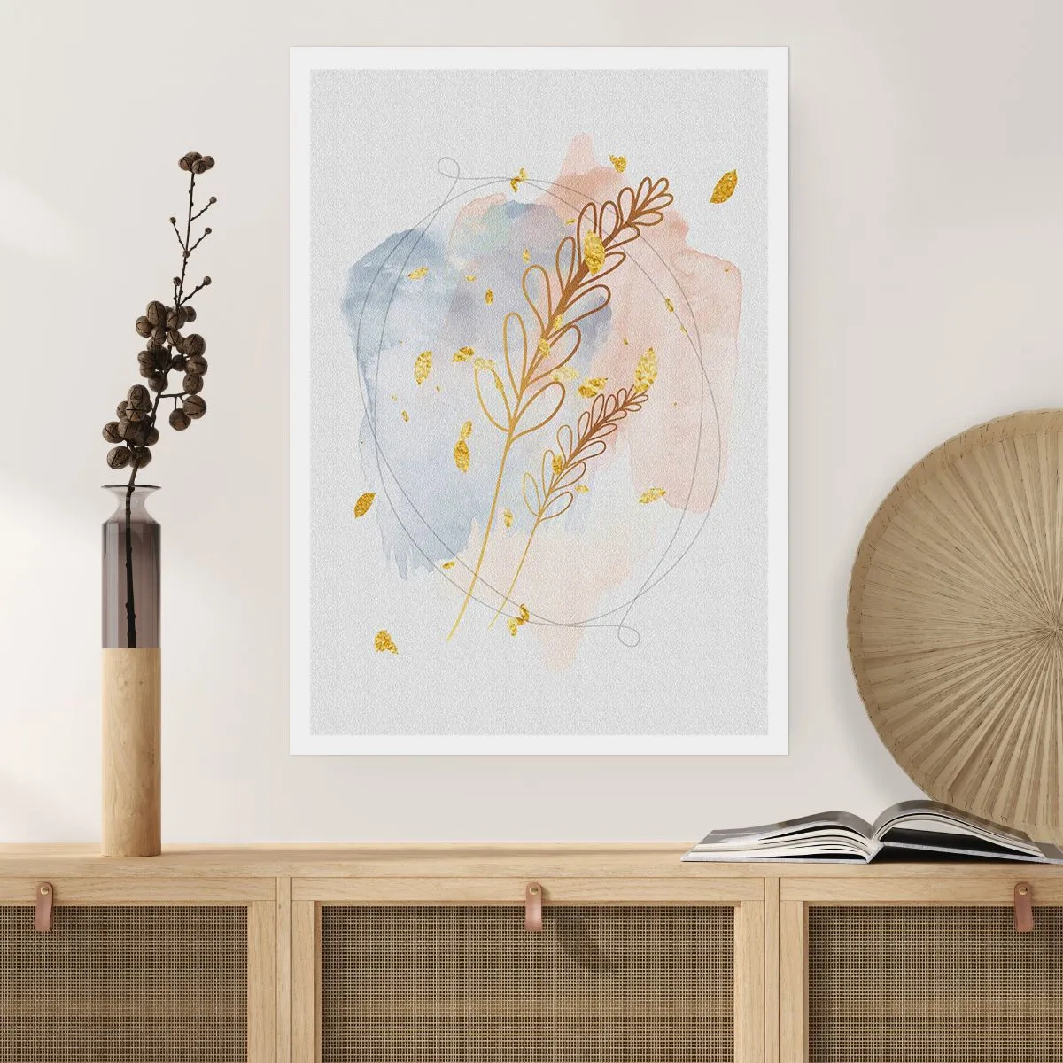 Pôster - Explosão dourada - 61x91 cm