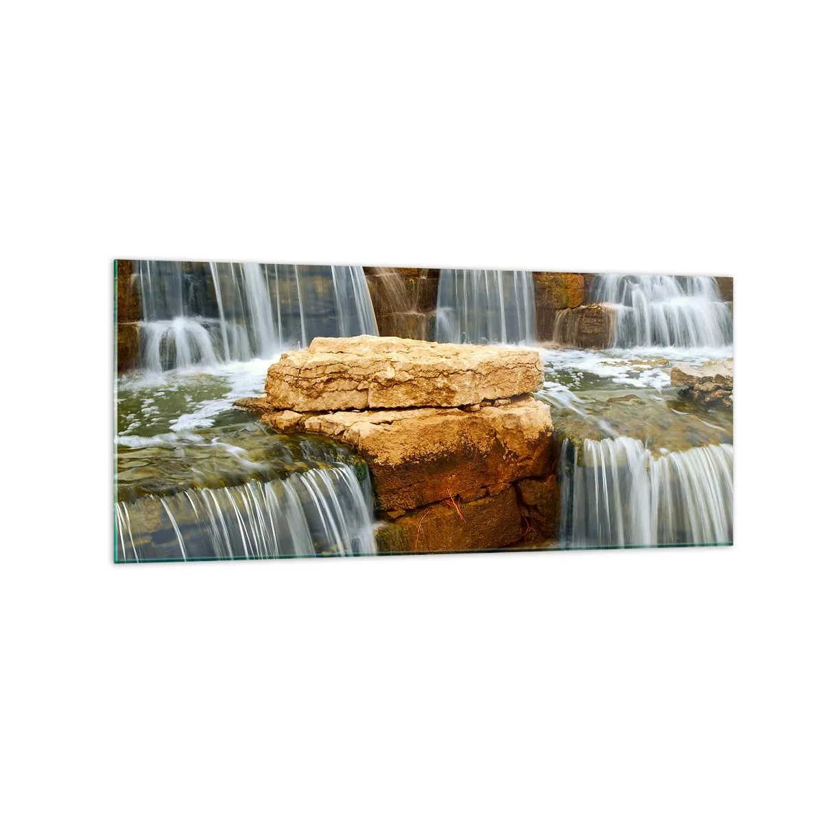 Quadro em vidro - Escadas para o céu - 120x50 cm