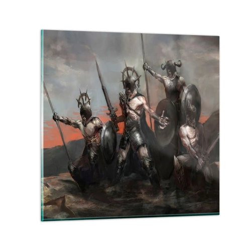 Quadro em vidro - Com ou em um escudo - 70x70 cm