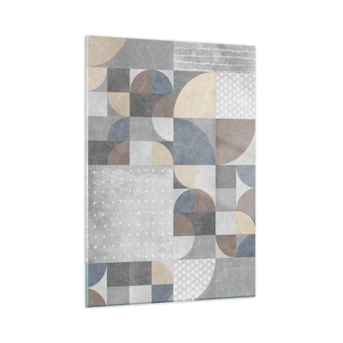 Quadro em vidro - Fantasia cerâmica - 50x70 cm