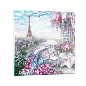 Quadro em vidro - É mais bonito aqui em maio - 30x30 cm