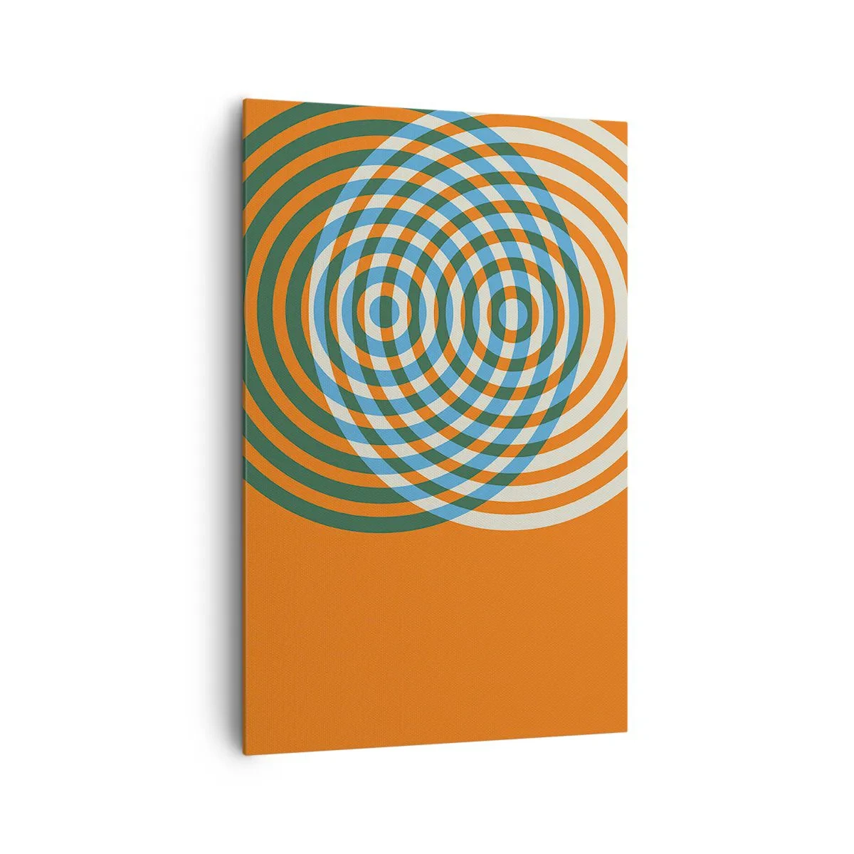 Quadro em tela - Variação circular abstrata - 80x120 cm