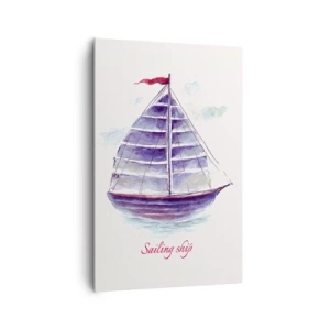 Quadro em tela - Cheio de velas e águas calmas - 80x120 cm