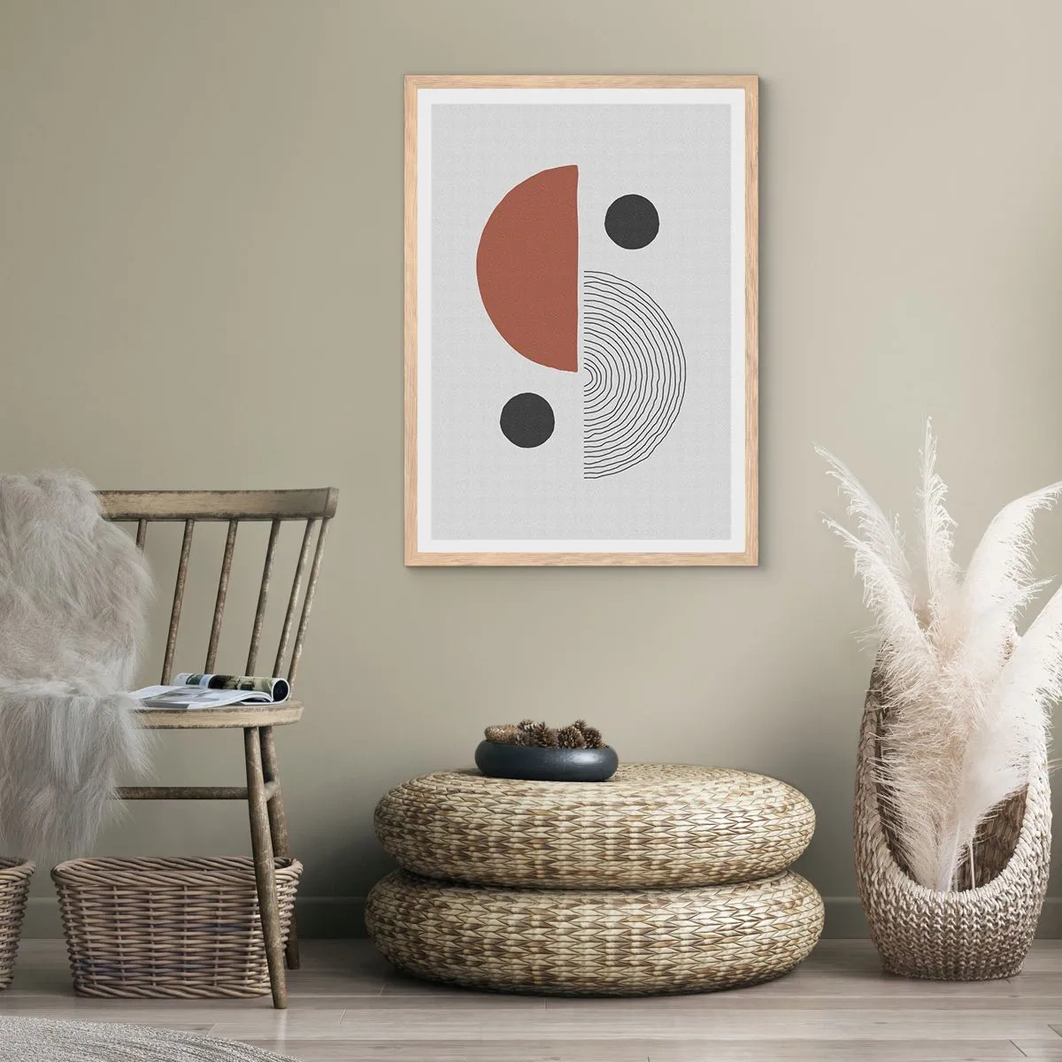 Pôster com moldura de carvalho claro - Perfeição das rodas - 61x91 cm