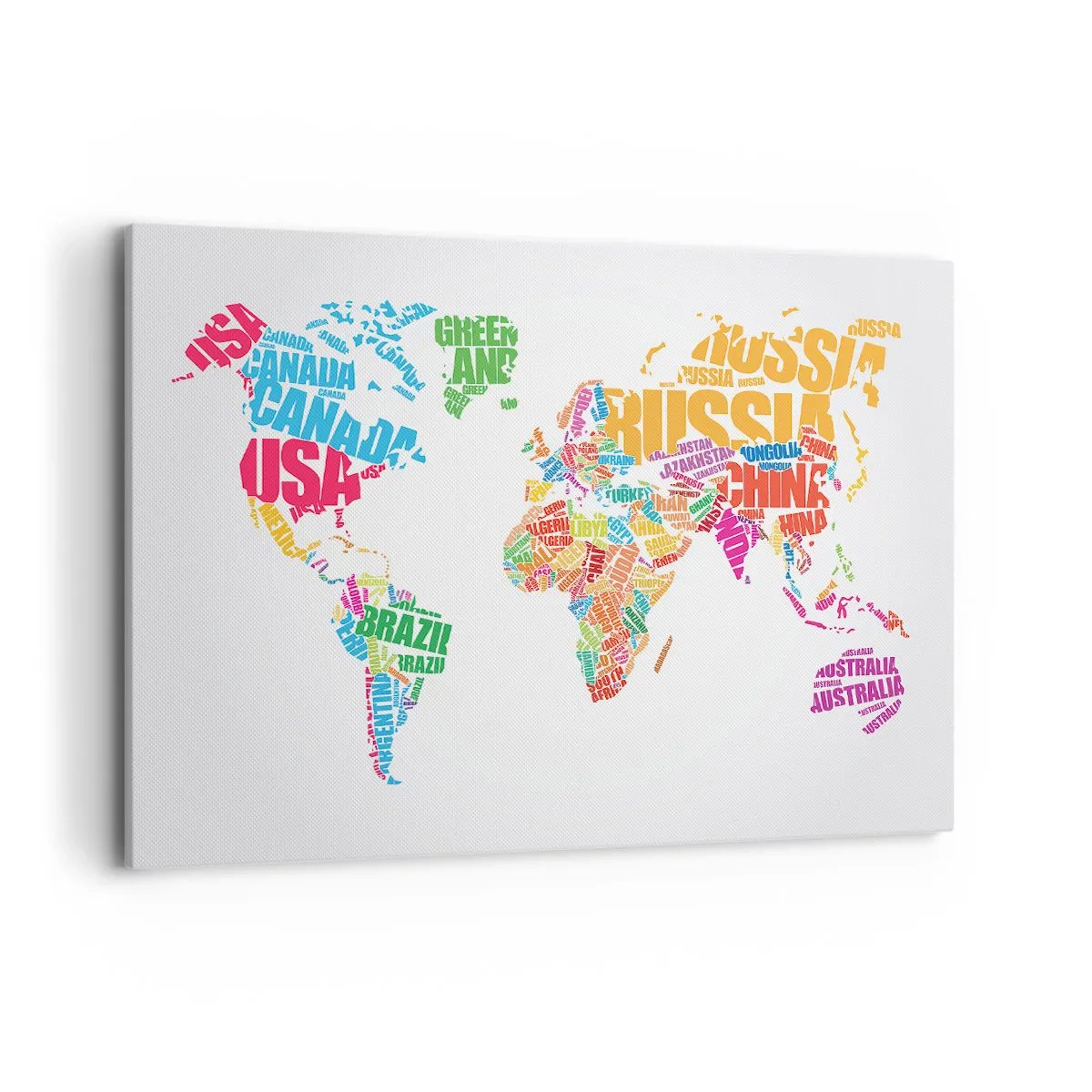 Quadro em tela - Quero conhecer todos - 120x80 cm