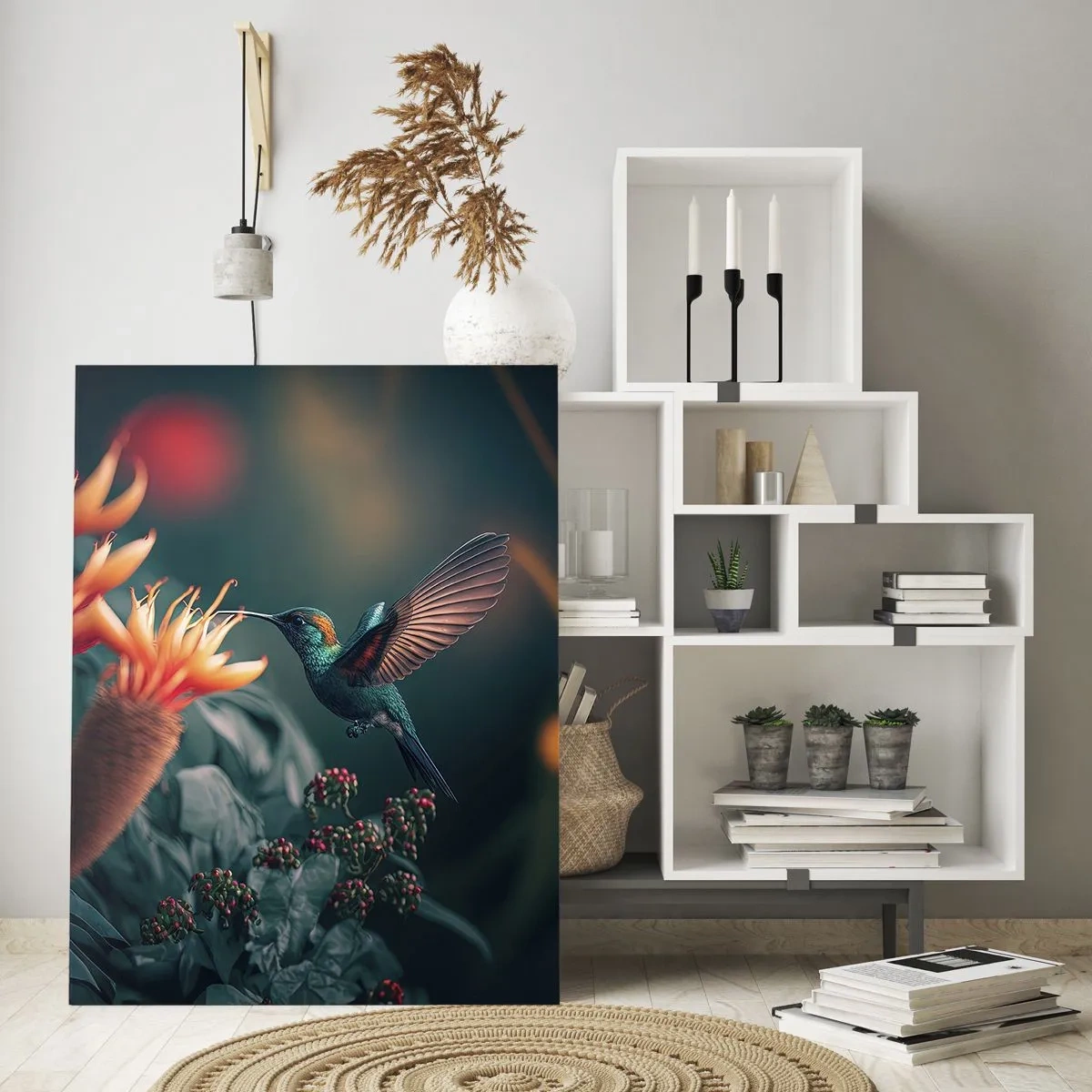 Quadro em vidro - Uma vida verdadeiramente colorida - 80x120 cm