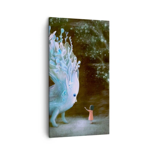 Quadro em tela - Encontro fantástico - 45x80 cm