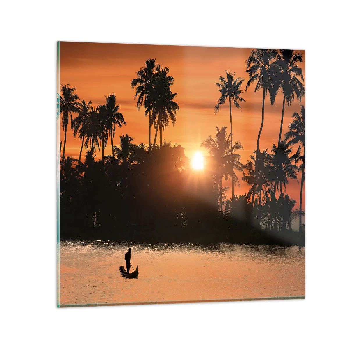 Quadro em vidro - Hora do descanso - 40x40 cm