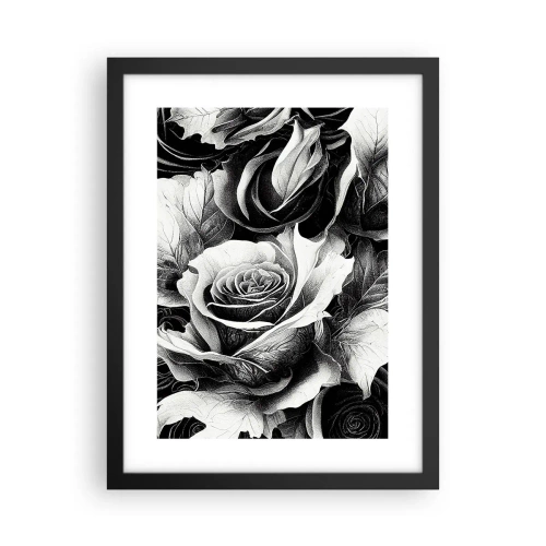 Pôster com moldura preta - Sempre uma rainha - 30x40 cm