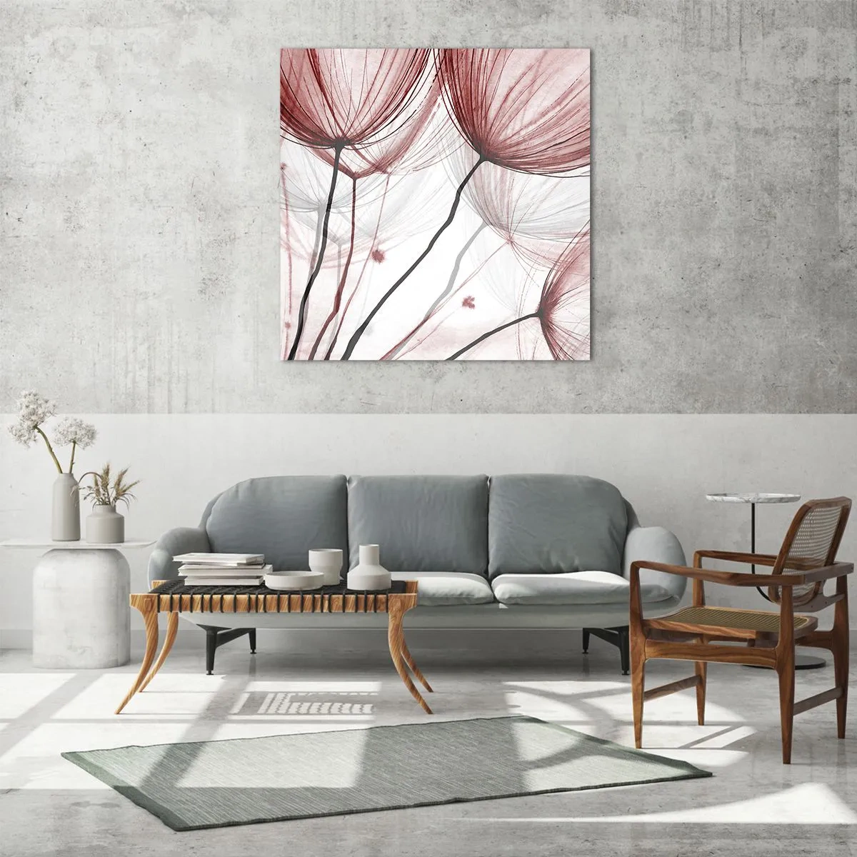 Quadro em vidro - Antes da partida - 50x50 cm