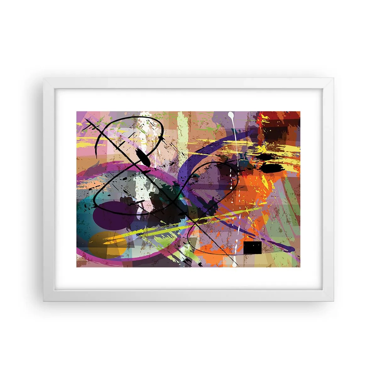 Pôster em moldura branca - Pode ir direto ou ao redor - 40x30 cm