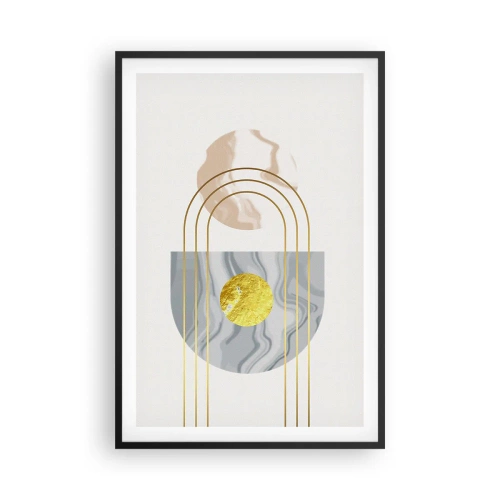 Pôster com moldura preta - Brilho e claridade - 61x91 cm