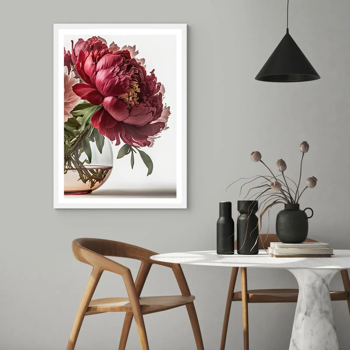 Pôster em moldura branca - Em plena floração de beleza - 40x50 cm