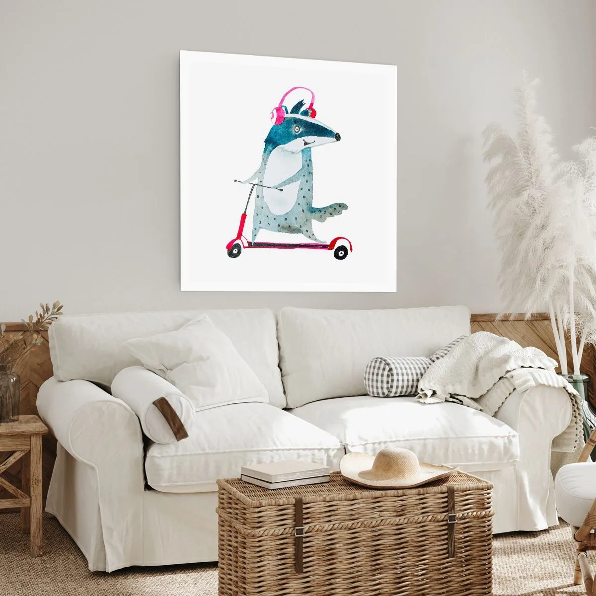 Pôster - A alegria do texugo - 40x40 cm