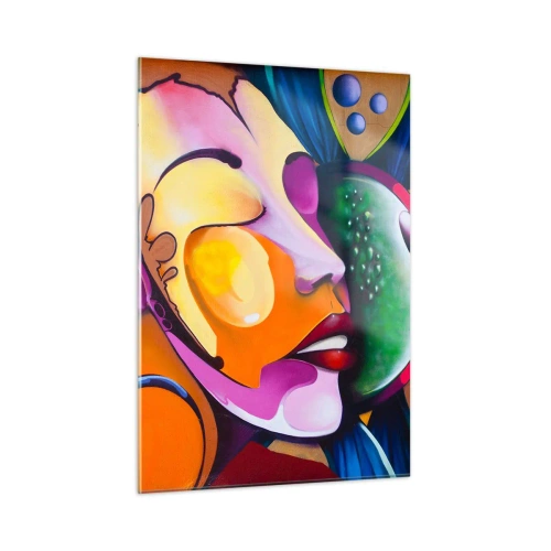 Quadro em vidro - Toque de cor - 50x70 cm