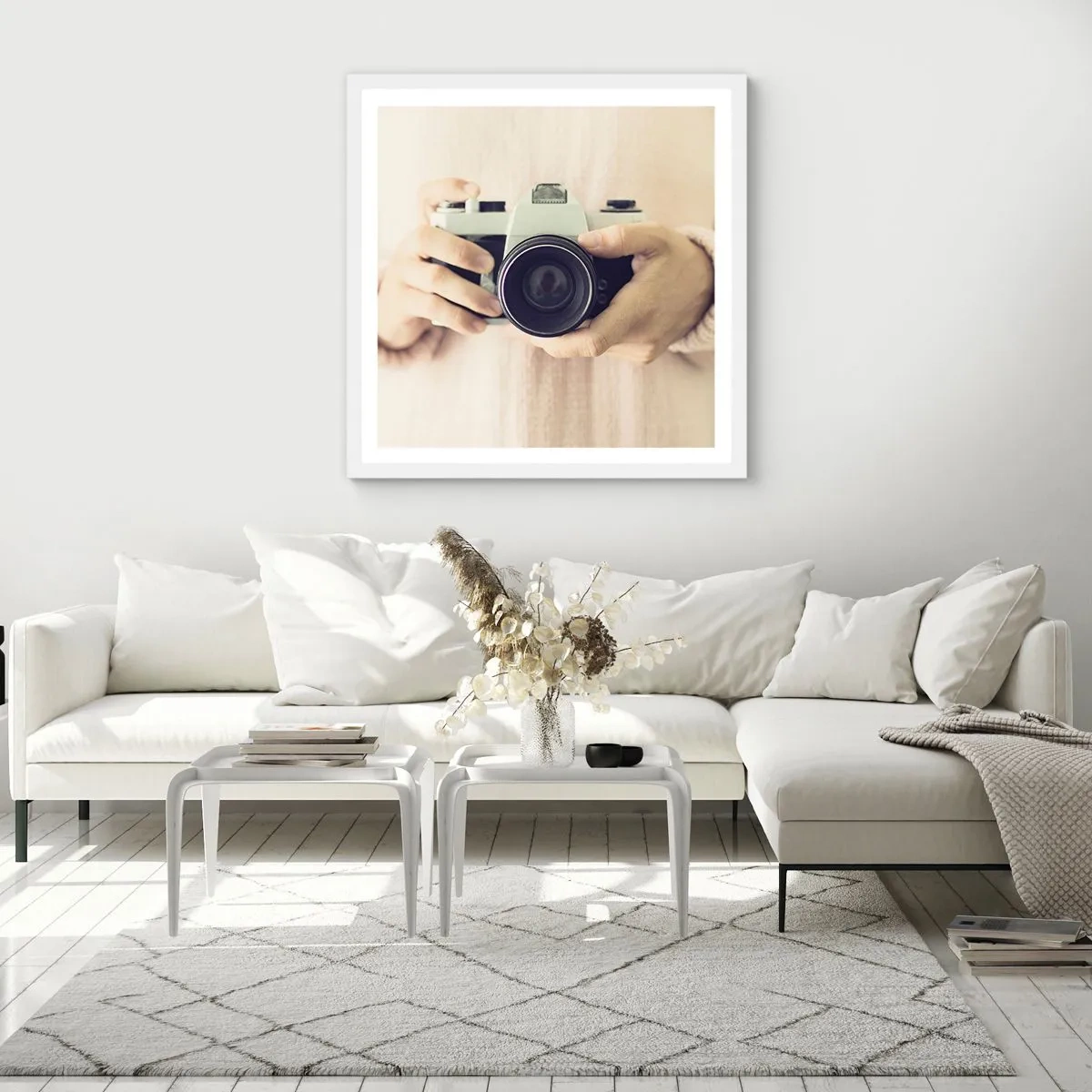 Pôster em moldura branca - Para ver mais... - 30x30 cm