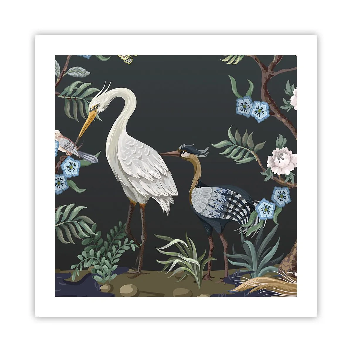 Pôster - Desfile de pássaros - 50x50 cm