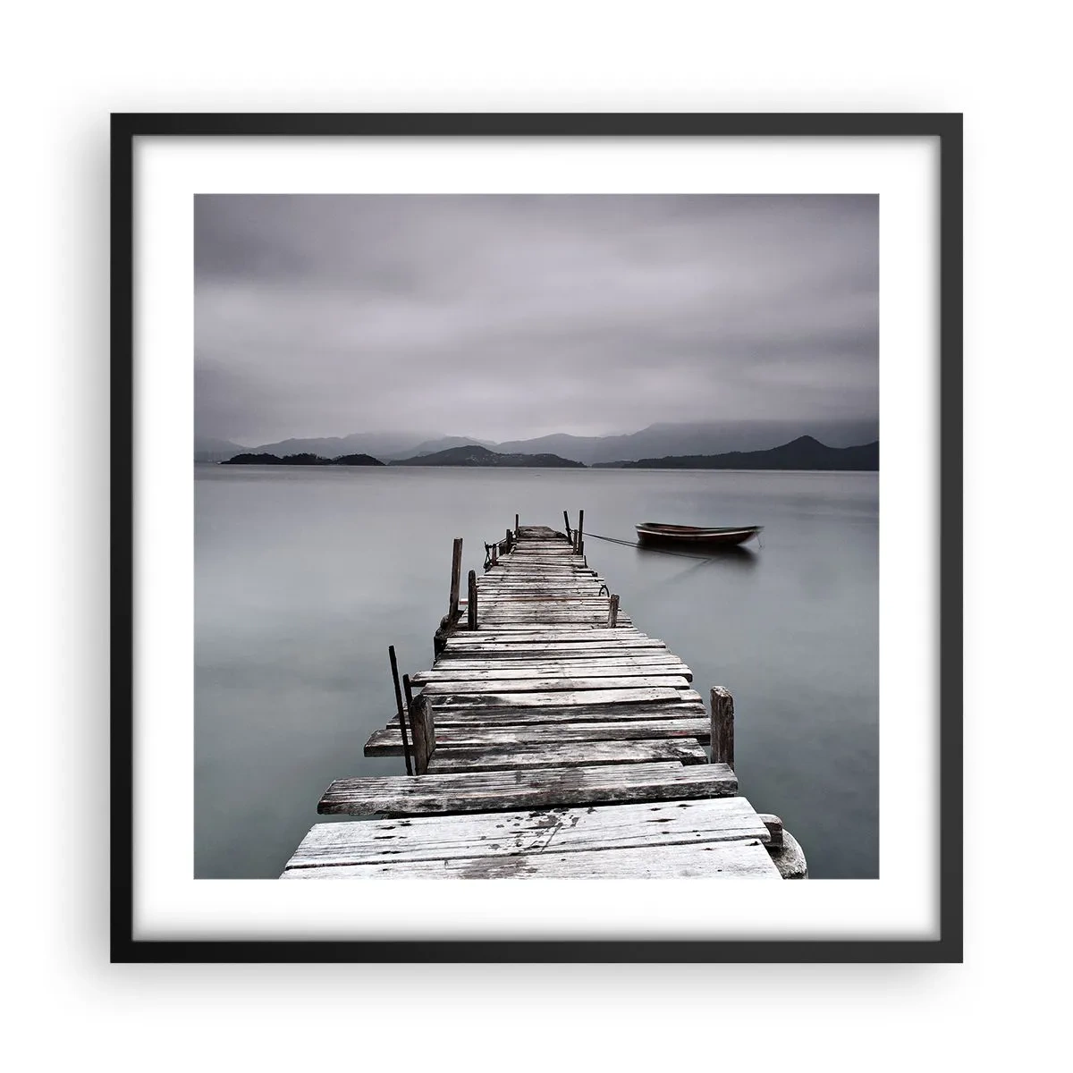 Pôster com moldura preta - Amanhã pode ir - 50x50 cm