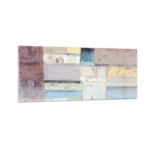 Quadro em vidro - A paz da geometria - 100x40 cm