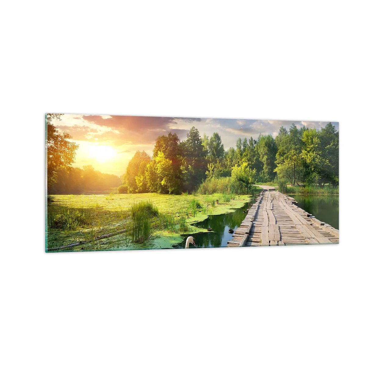 Quadro em vidro - Verão em todos os lugares - 100x40 cm