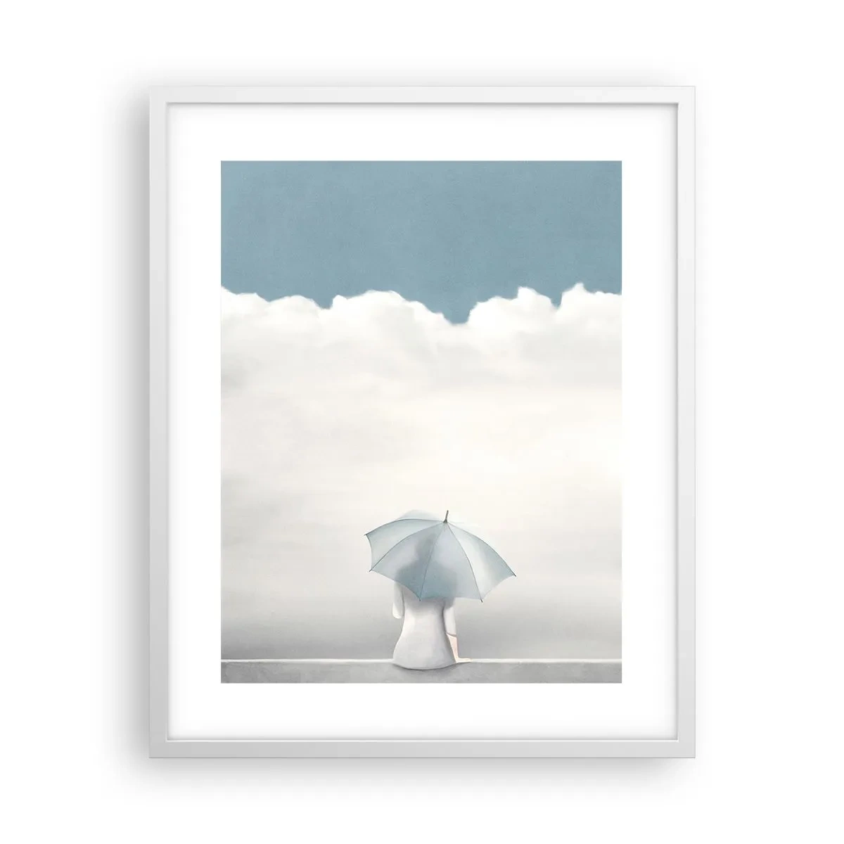 Pôster em moldura branca - No limite da realidade e dos sonhos - 40x50 cm