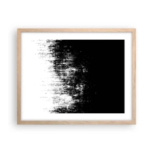 Pôster com moldura de carvalho claro - E o vencedor é... - 50x40 cm