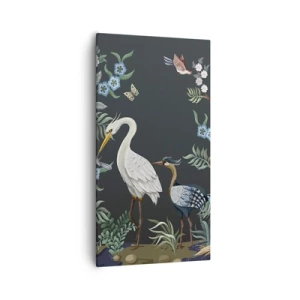 Quadro em tela - Desfile de pássaros - 55x100 cm