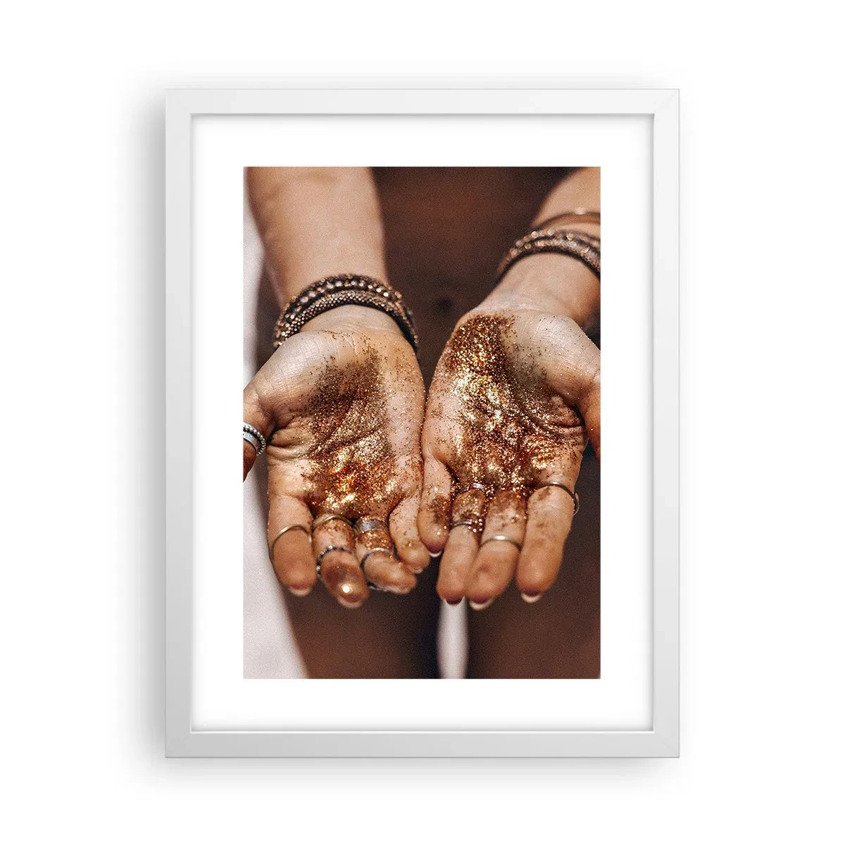 Pôster em moldura branca - Um presente para si - 30x40 cm