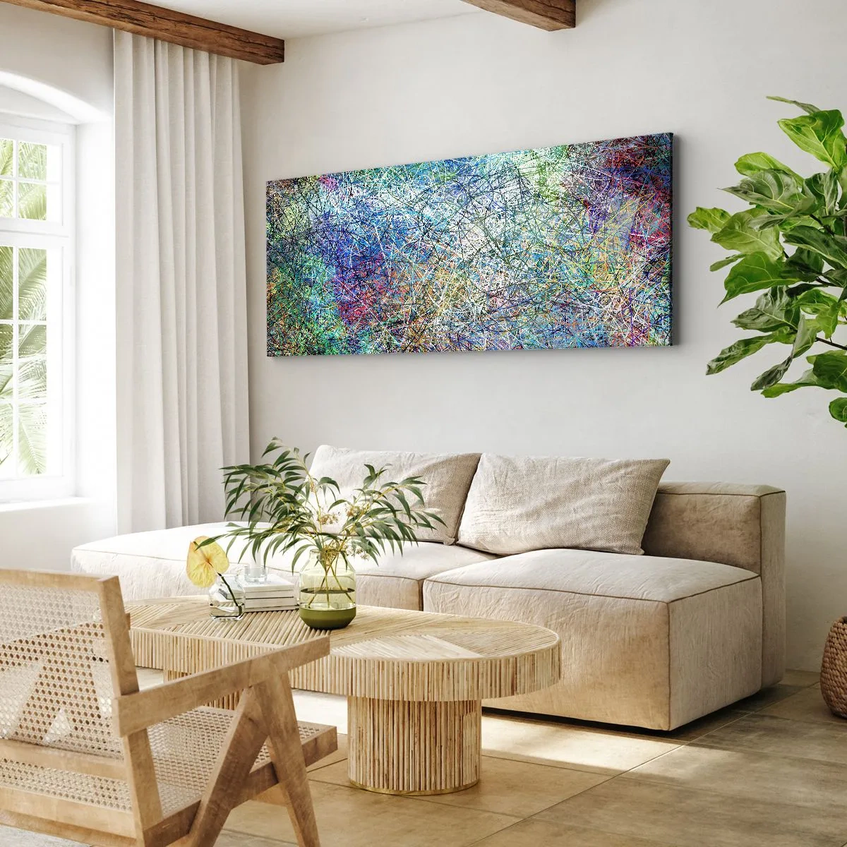 Quadro em tela - Não é assim tão simples - 100x40 cm