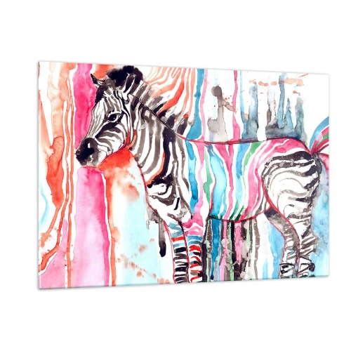 Quadro em vidro - Uma piada despreocupada da natureza - 120x80 cm