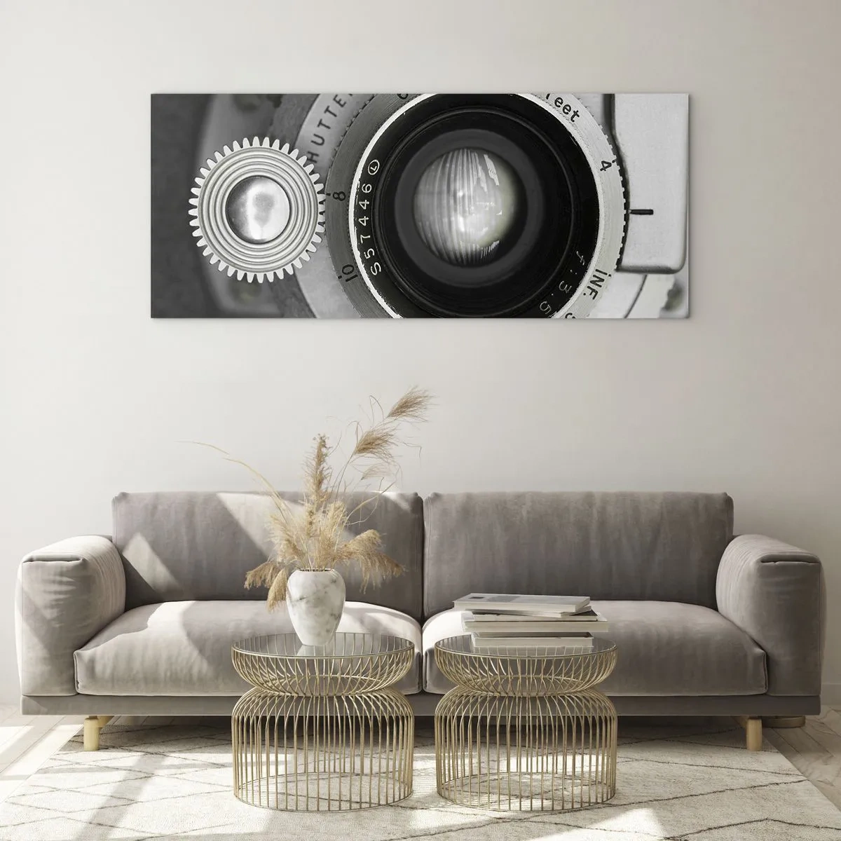 Quadro em vidro - Uma história sobre Hollywood - 140x50 cm