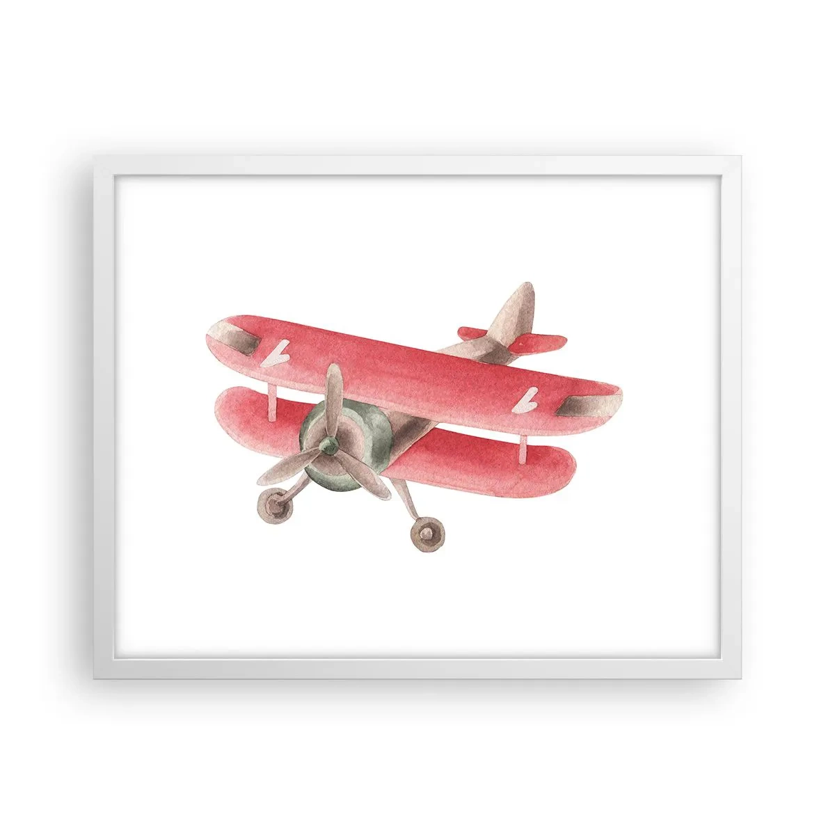 Pôster em moldura branca - Pronto para voos altos - 50x40 cm