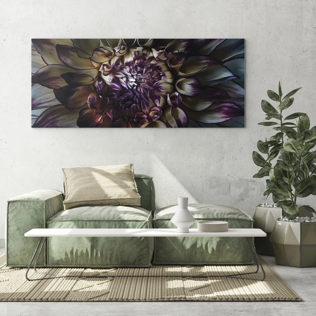 Quadro em vidro - O florescimento da juventude - 120x50 cm