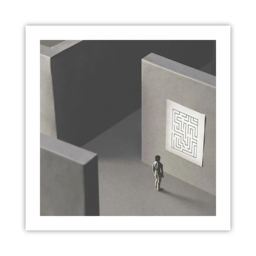 Pôster - Mas onde estou? - 50x50 cm